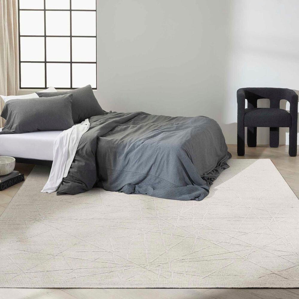 Nourison Wander 7&#39;9&quot; x 9&#39;9&quot; Ivory and Grey Area Rug, , large