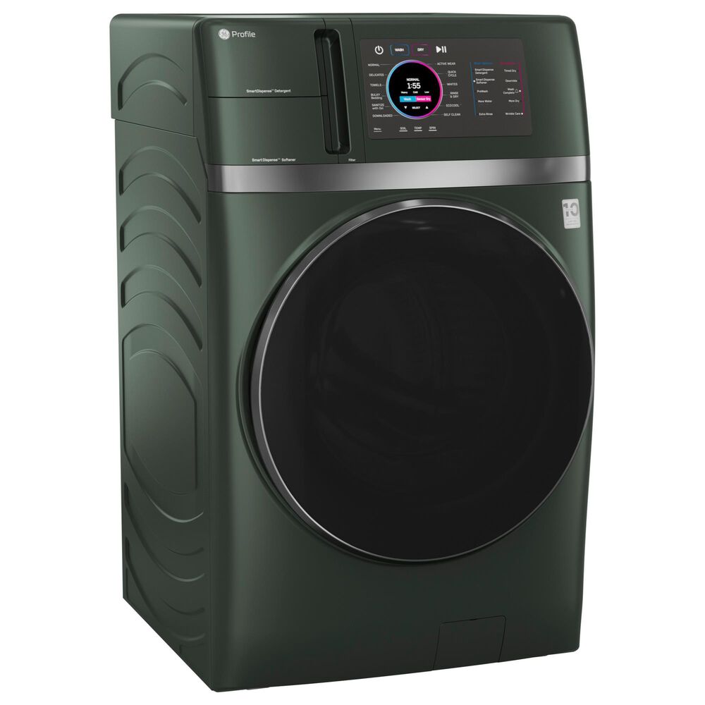 GE Profile 4.8 Cu. Ft. Smart Front Load Combo Washer/Dryer in Jade Green, , large