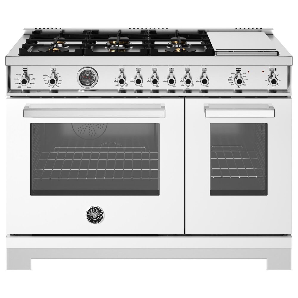 Bertazzoni Professional 7.0 Cu. Ft. Freestanding Dual Fuel Range in Bianco, , large