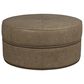 Smith Brothers Round Ottoman in Beige, , large