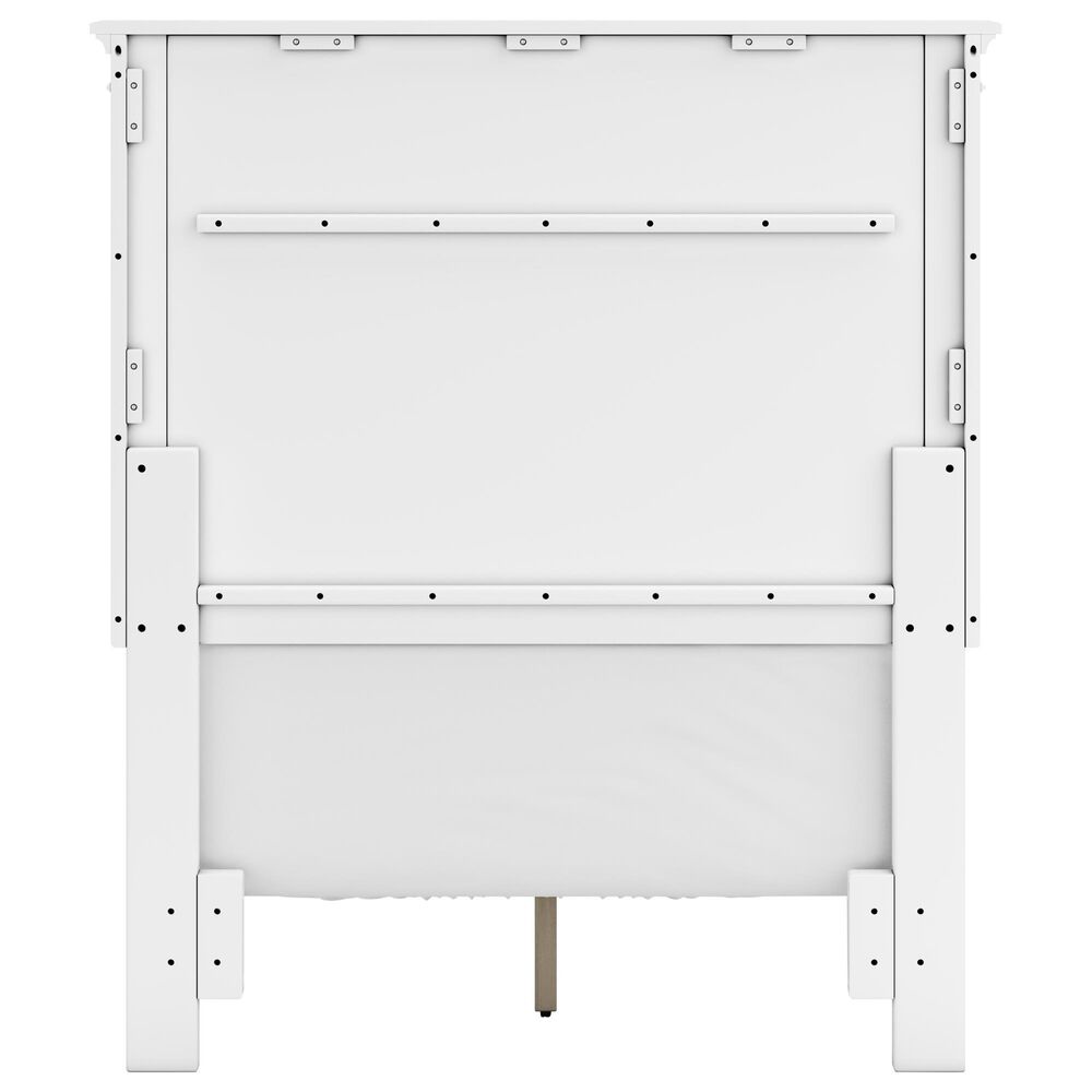 Ashley Fortman Twin Panel Bed in White, , large