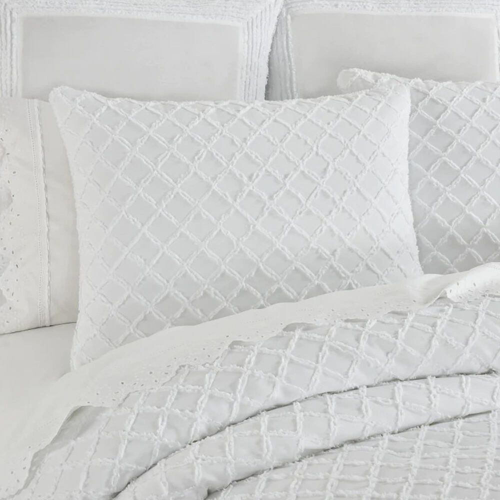 J. Queen New York Lillian 3-Piece Full/Queen Comforter Set in White, , large