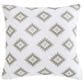 HiEnd Accents Chalet Aztec 20" Square Indoor/Outdoor Throw Pillow in Taupe and Tan, , large