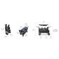 Wonderfold Luxe Pro 6-Seater Stroller Wagon in Jet Black, , large