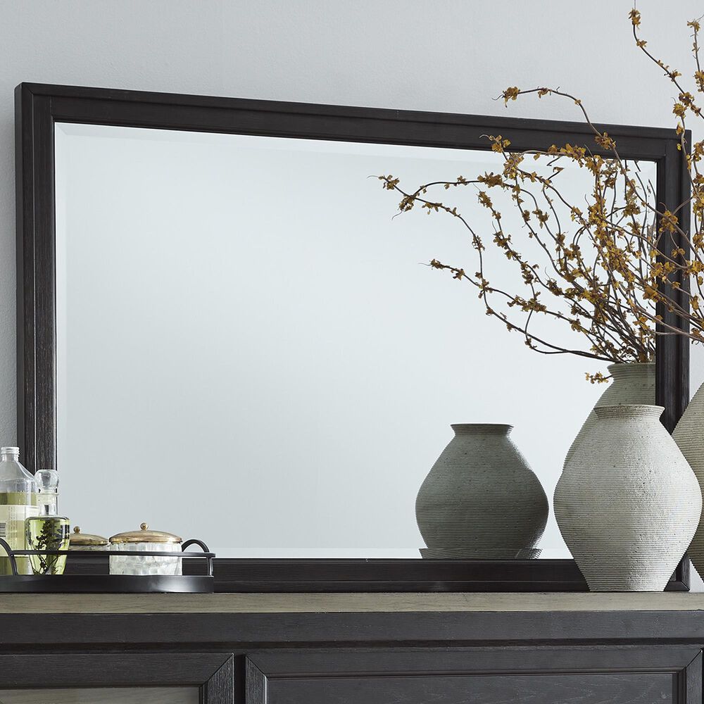 Millenium Foyland Bedroom Mirror in Brushed Black and Dusty Grayish Brown, , large
