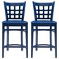 Linon Home Decor Lola Counter Stool in Navy Blue (Set of 2), , large