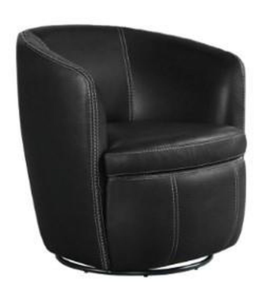 Mayberry Hill Vito Swivel Chair in Black, , large