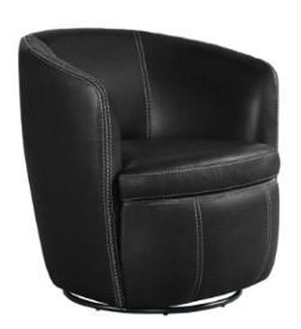 Mayberry Hill Vito Swivel Chair in Black, , large