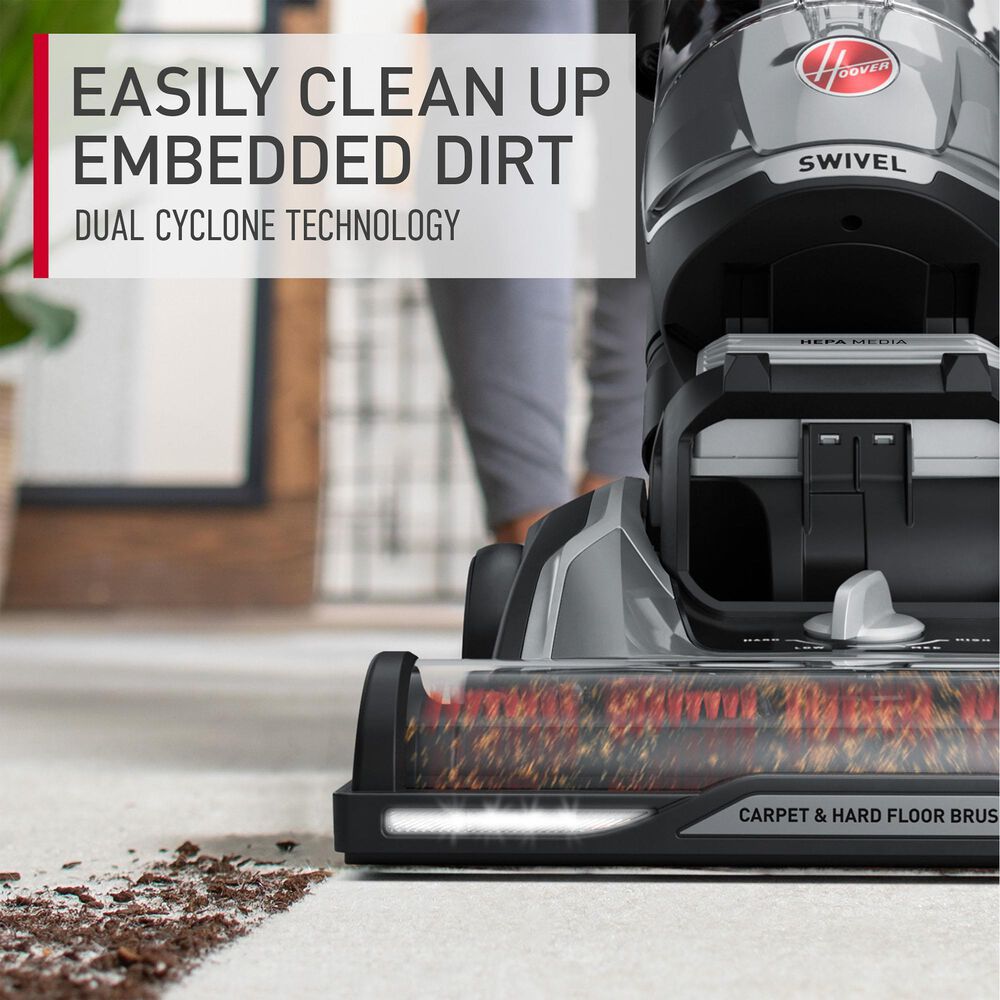 Hoover High Performance Swivel XL Pet Upright Vacuum in Black, , large