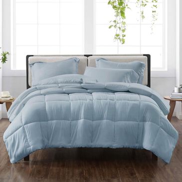 Pem America Cannon Solid 3-Piece Full/Queen Comforter Set in Blue, , large