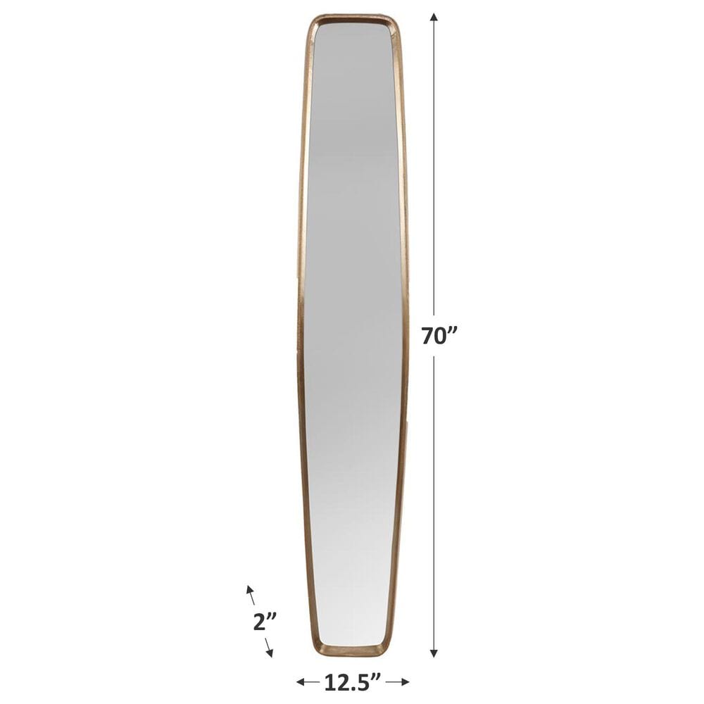 Moe&#39;s Home Collection Fitzroy Leaner Mirror in Antique Brass, , large