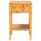 Baxton Studio Ghina 1-Drawer Nightstand in Light Mappa Burl, , large