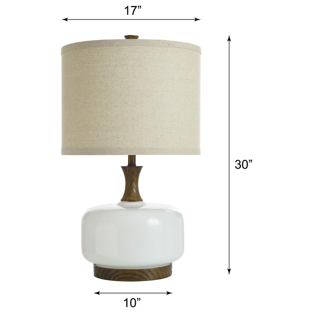 Flair Industries Chevelle Table Lamp in White, , large