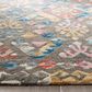 Safavieh Micro-Loop MLP351F 2"3" x 7" Gray and Blue Runner, , large