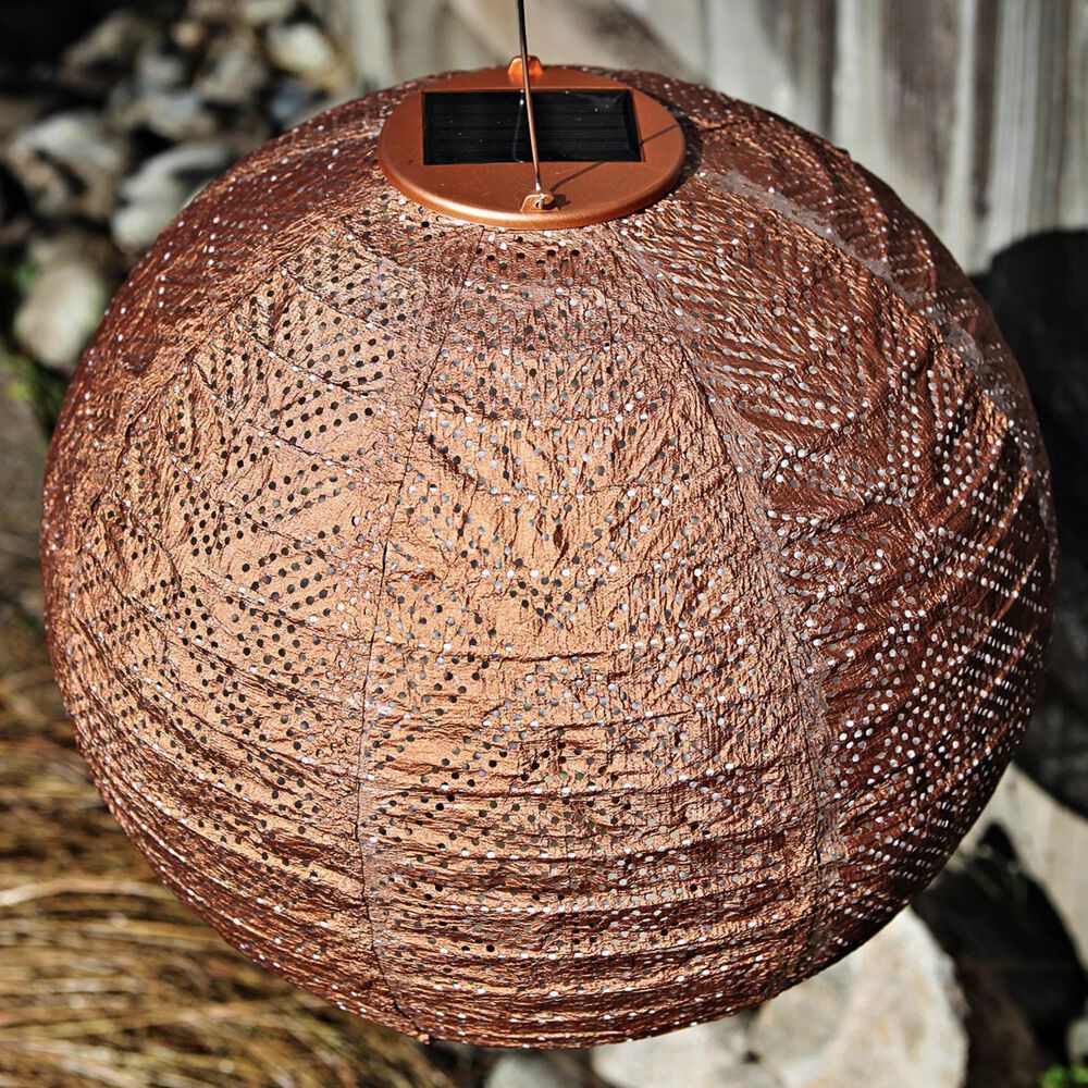 Allsop Soji Stella Market Solar Lantern in Copper, , large
