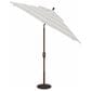 Garden Party Market 9" Octagon Push Button Tilt Umbrella with Bronze Base in Direction Linen Stripe, , large