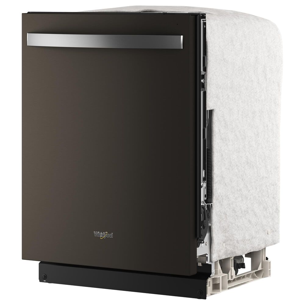 Whirlpool 24&quot; Built-In Dishwasher with Total Coverage Wash and Auto Open Air Dry in Fingerprint Resistant Black Stainless Steel, , large