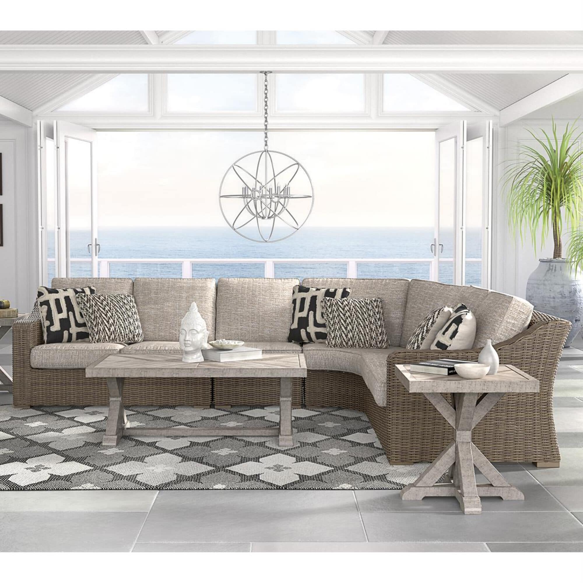 Beachcroft sectional best sale