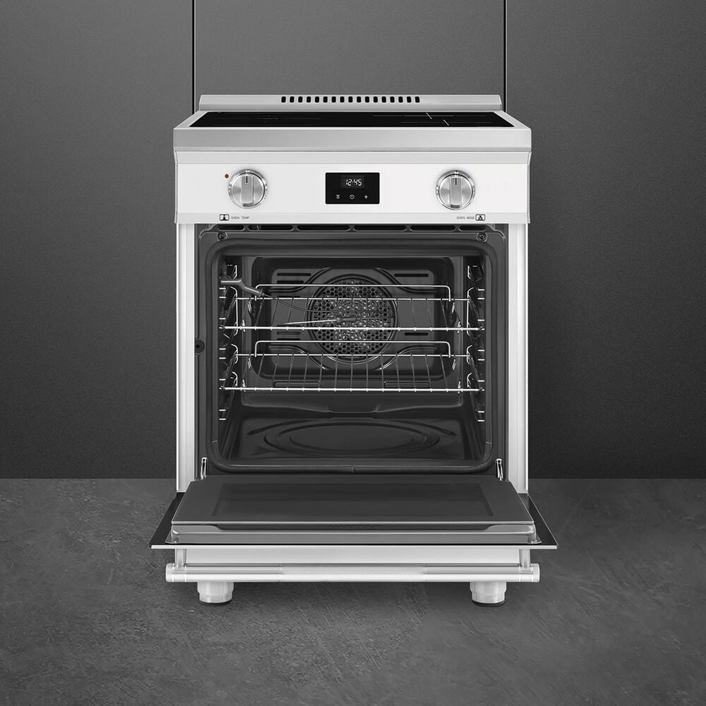 SMEG Professional 24" Induction Electric Range in Matte White, , large