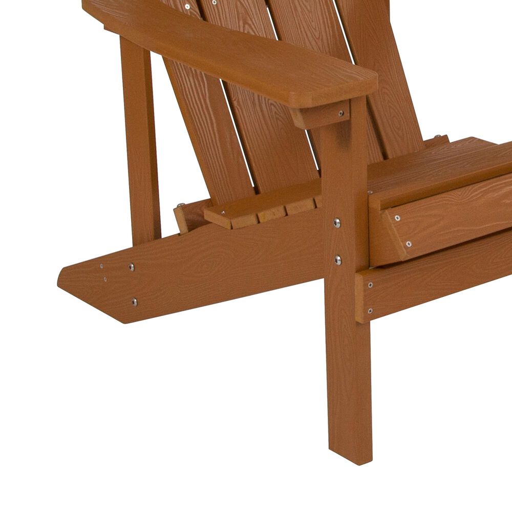 Flash Furniture Charlestown Adirondack Chair in Brown, , large