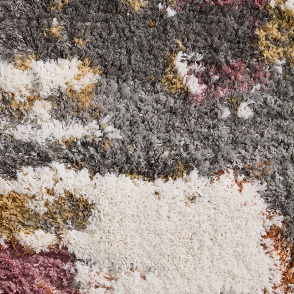 Loloi Levitt Shag 2&#39;7&quot; x 12&#39; Grey and Multicolor Runner, , large
