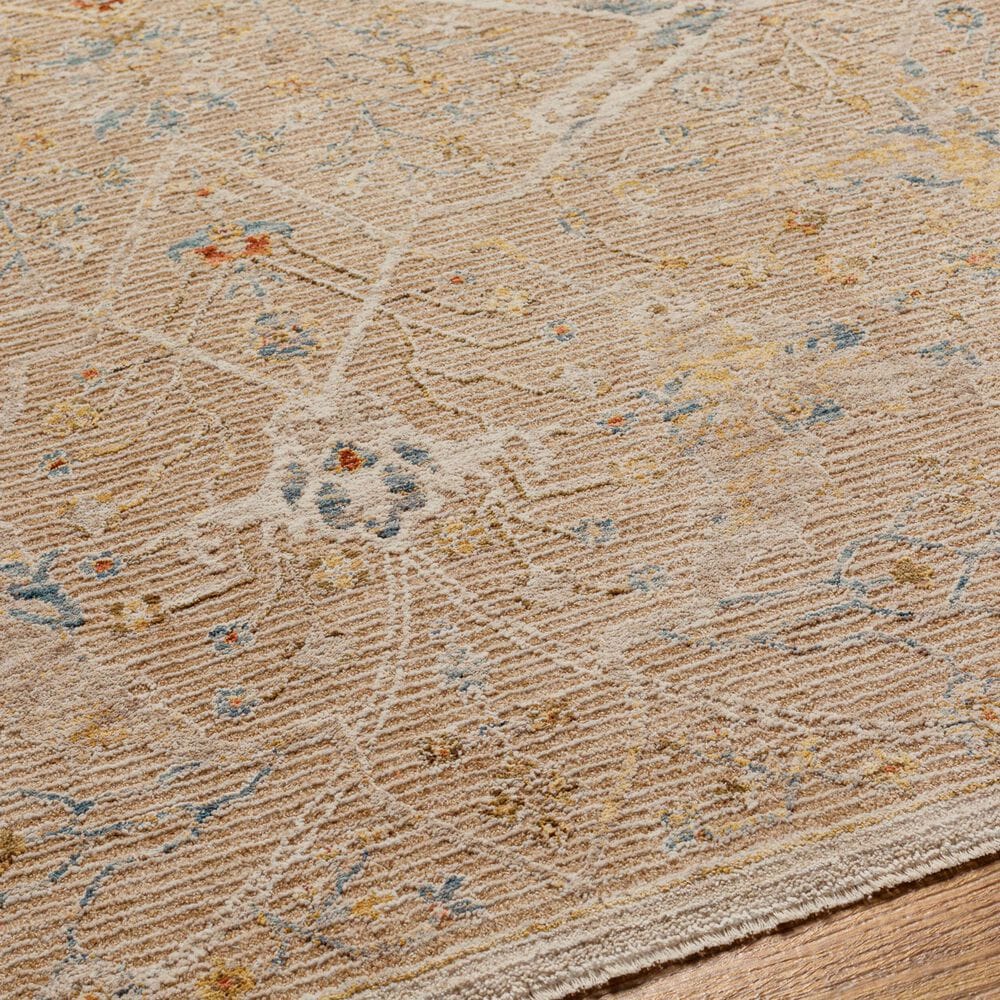 Surya Reina Light Brown, Tan, Denim, Rust, Olive, Light Gray, Cream and Mustard 5&#39; x 7&#39;5&quot; Area Rug, , large