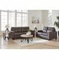 Ashley Barlin Mills Stationary Queen Sleeper Sofa in Umber, , large