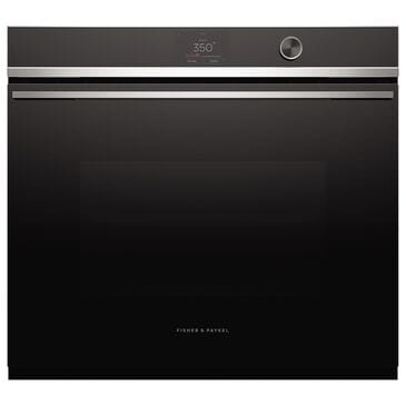 Fisher & Paykel Series 9 30" Contemporary Single Electric Wall Oven with 17 Functions in Stainless Steel and Black, , large