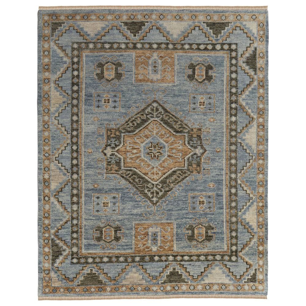 Feizy Fillmore 8" x 10" Blue and Green Area Rug, , large