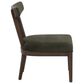 Linon Home Decor Ballard Side Chair with Green Cushion in Warm Maple Truffle, , large