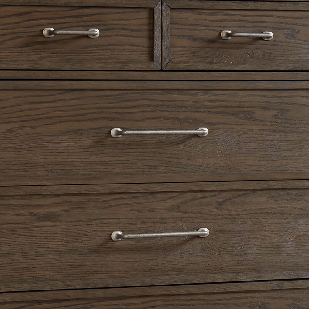 Hawthorne Furniture Preston 5 Drawer Chest in Weathered Vintage Oak, , large