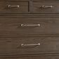 Hawthorne Furniture Preston 5 Drawer Chest in Weathered Vintage Oak, , large