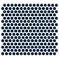 Dal-Tile Color Wheel Navy 13"" X 11""Ceramic Mosaic Sheet, , large