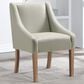 Office Star Products Monarch Side Chair with Cream Faux Leather Cushion in Light Oak, , large