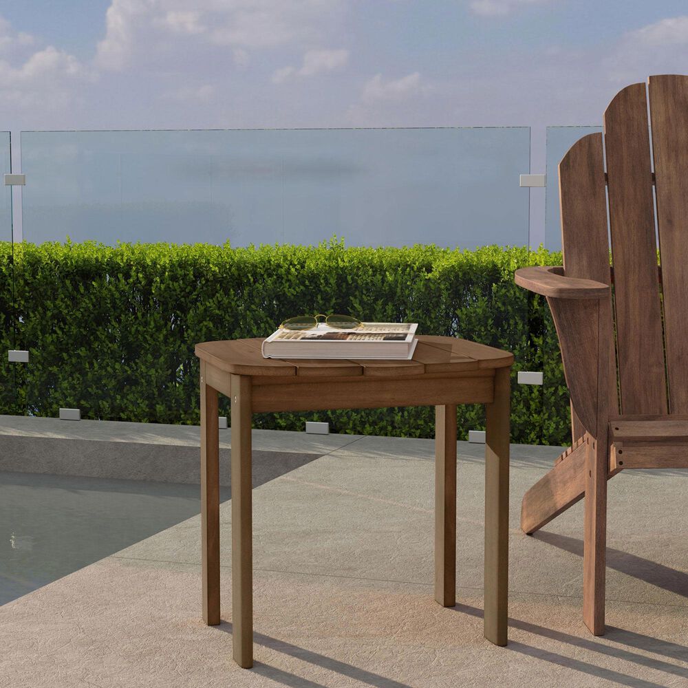 Linon Home Decor Adirondack End Table in Brown, , large