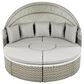 HOMLUX Patio Furniture Round Outdoor Sectional Sofa Set in Grey, , large