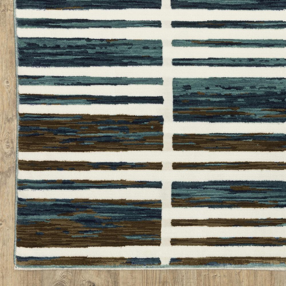 Oriental Weavers Reed RE05A 7&#39;10&quot; x 10&#39;10&quot; Ivory and Blue Area Rug, , large