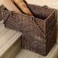 Timberlake 14" Staircase Basket with Handles in Brown, , large