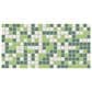 Dal-Tile Keystones Olive Blend 1" x 1" on 12" x 24" Porcelain Mosaic Sheet, , large