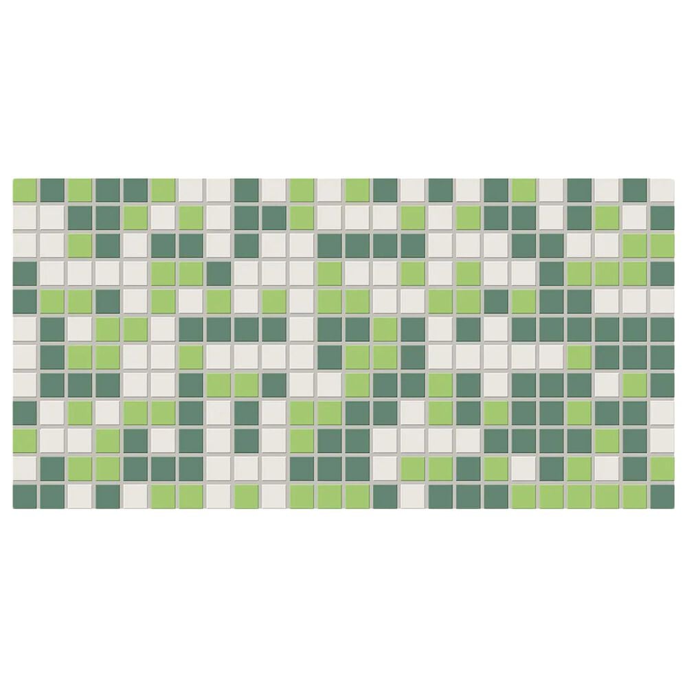 Dal-Tile Keystones Olive Blend 1" x 1" on 12" x 24" Porcelain Mosaic Sheet, , large