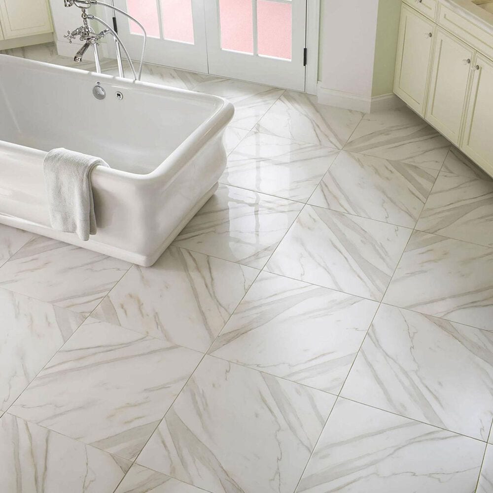 MS International Pietra Calacatta Rectangle 12&quot; x 24&quot; Porcelain Tile, , large