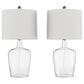 Timberlake Glass Cloche Table Lamp in Clear (Set of 2), , large
