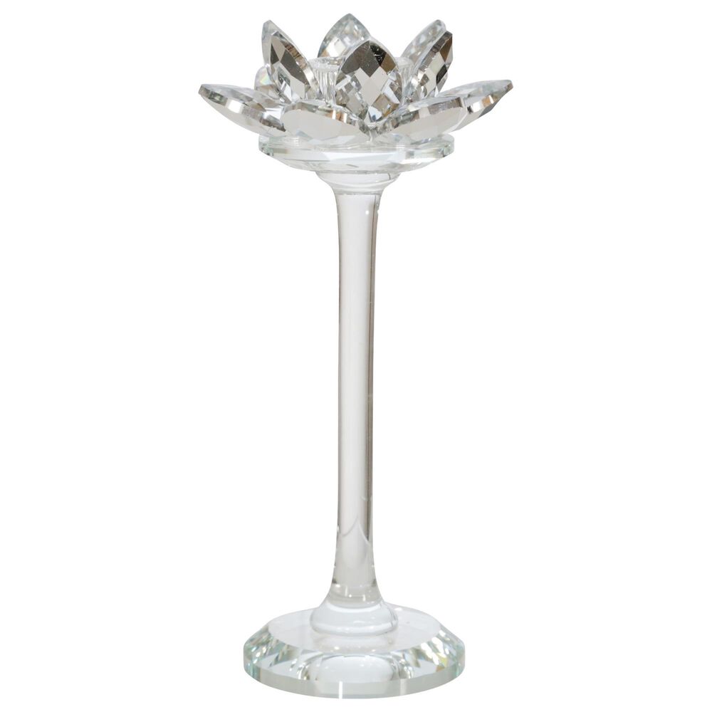 Sagebrook Home 8" Candle Holder in Silver, , large