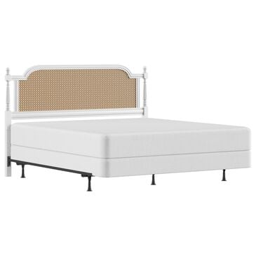 Richlands Furniture Melanie King Poster Panel Wood Bed in White, , large