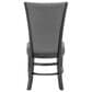 Crown Mark Camelia 7-Piece Rectangle Dining Set in Dark Gray and Clear, , large