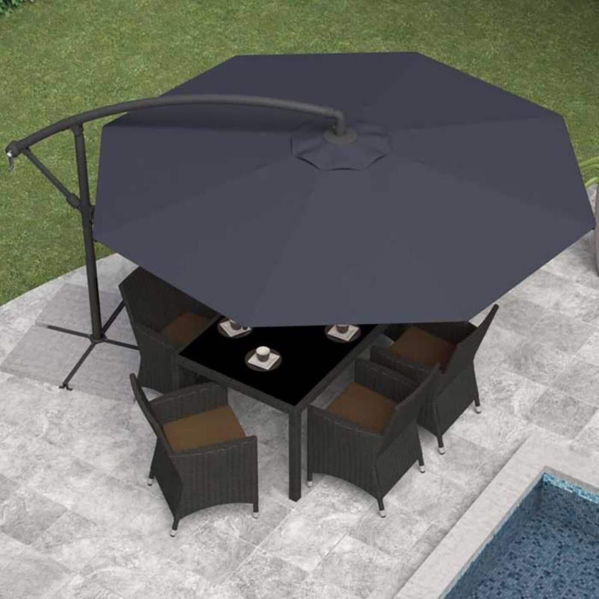 CorLiving Offset Patio Umbrella in 