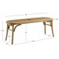 Linon Home Decor Conelly Bentwood Bench in Weathered Brown, , large