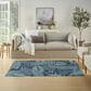 Nourison Garden Oasis GOA02 Navy 4" x 6" Indoor/Outdoor Area Rug, , large