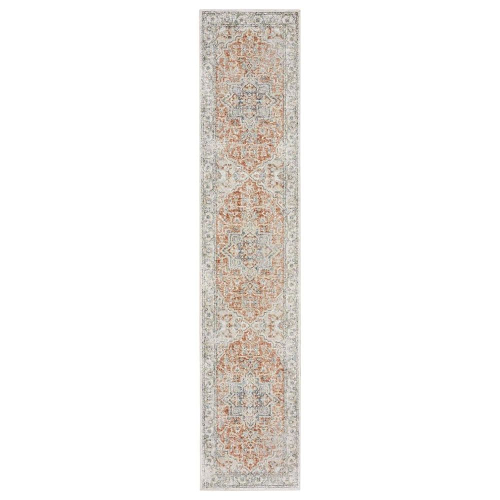 Nourison Astra Machine Washable 2"2" x 8" Gold and Multicolor Runner, , large