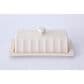 Gibson Overseas, Inc Broadbrook 8.1" Butter Dish in Cream, , large